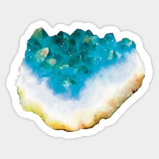 Turquoise Blue Crystal Sticker